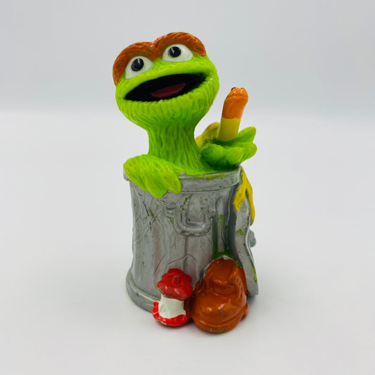 Sesame Street: Oscar the Grouch with Slimy loose figurine (1997) Tyco