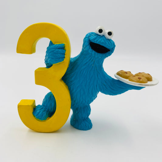 Sesame Street: Number 3 Cookie Monster loose figurine Applause