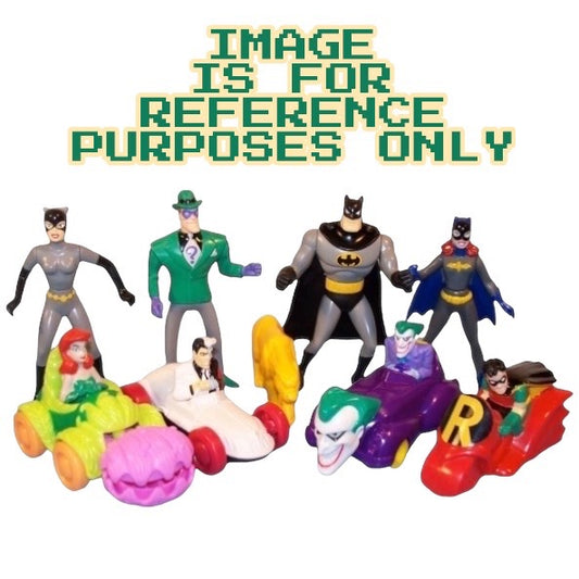 Batman the Animated Series complete set of 8 McDonald's Happy Meal toys (1993) bagged & loose