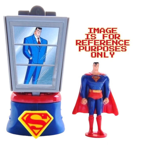 Superman The Animated Series Phone Booth Burger King Kids' Meals toy (1997) bagged
