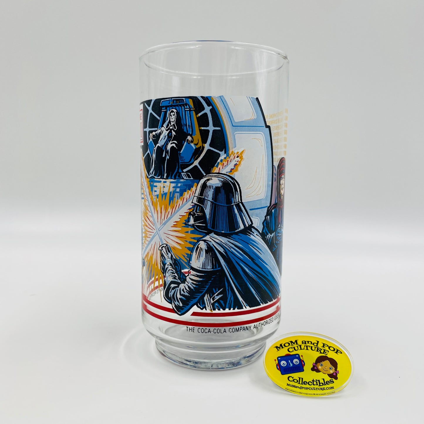 Burger King Coca-Cola Return of the Jedi Luke VS Vader 10oz glass (1983)