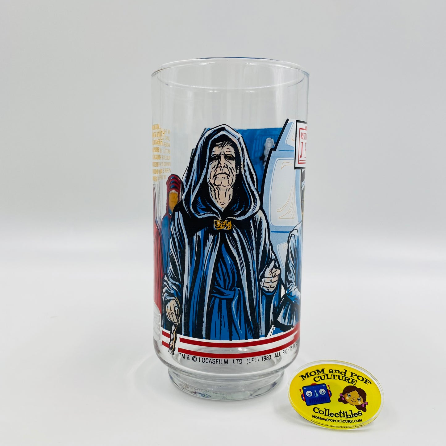 Burger King Coca-Cola Return of the Jedi Luke VS Vader 10oz glass (1983)