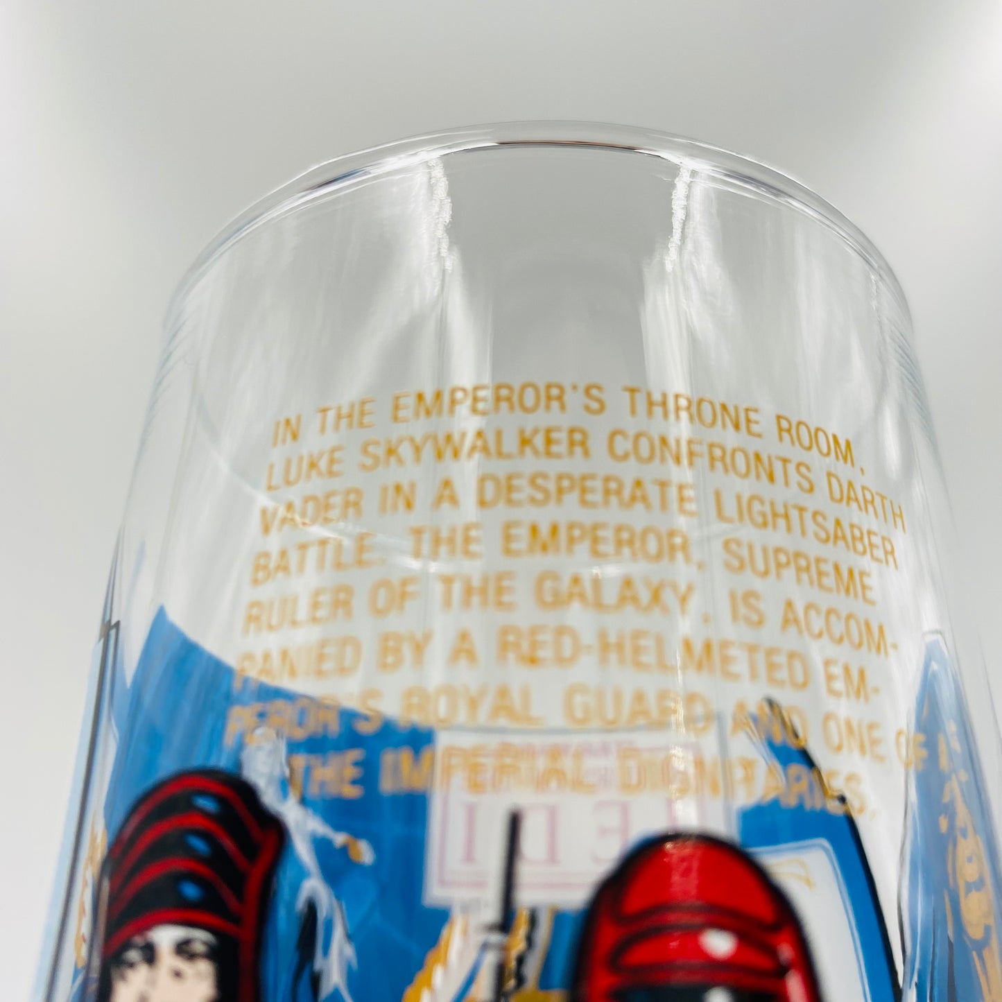 Burger King Coca-Cola Return of the Jedi Luke VS Vader 10oz glass (1983)