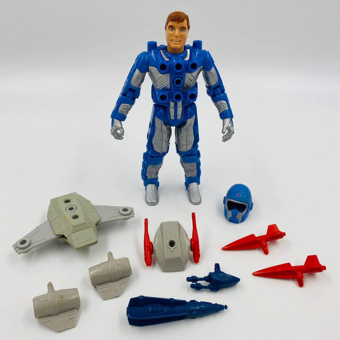 Centurions Ace McCloud with Sky Knight loose 7” action figure (1986) Kenner