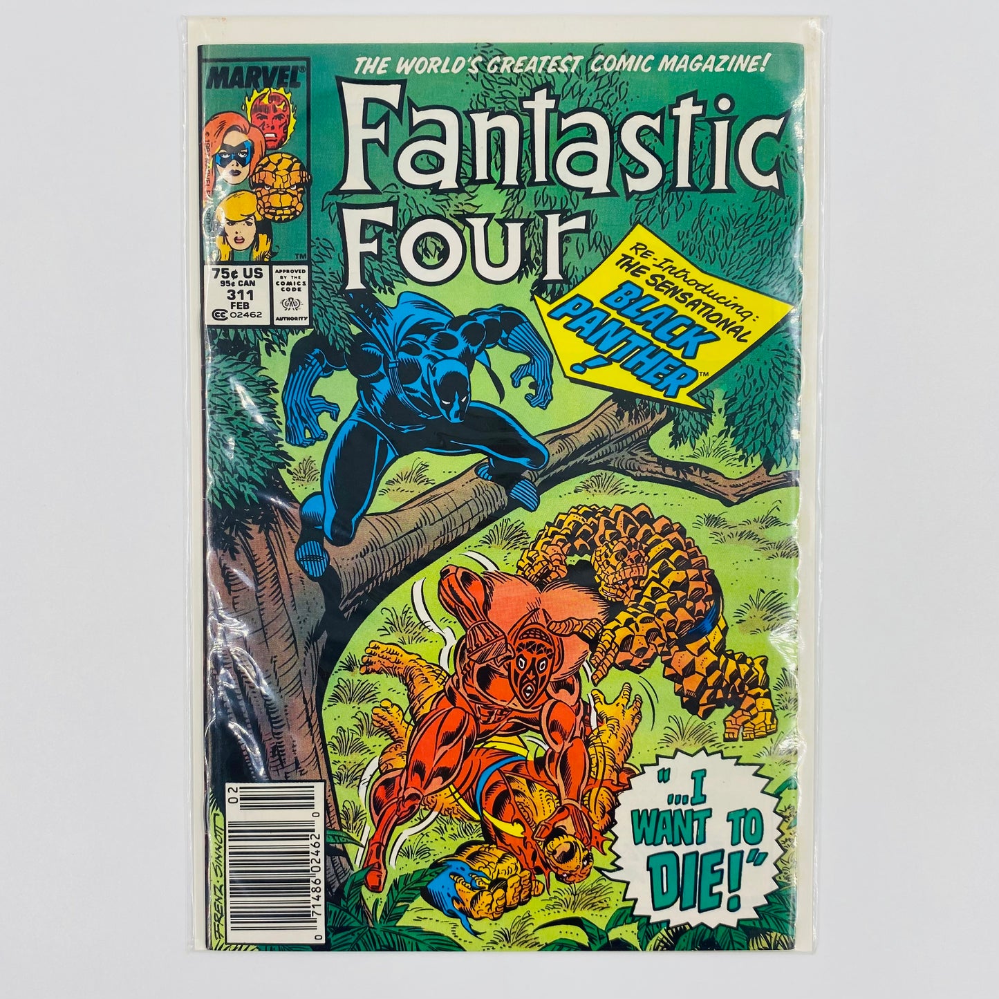 Fantastic Four #311 "I Want to Die!” (1988) Marvel