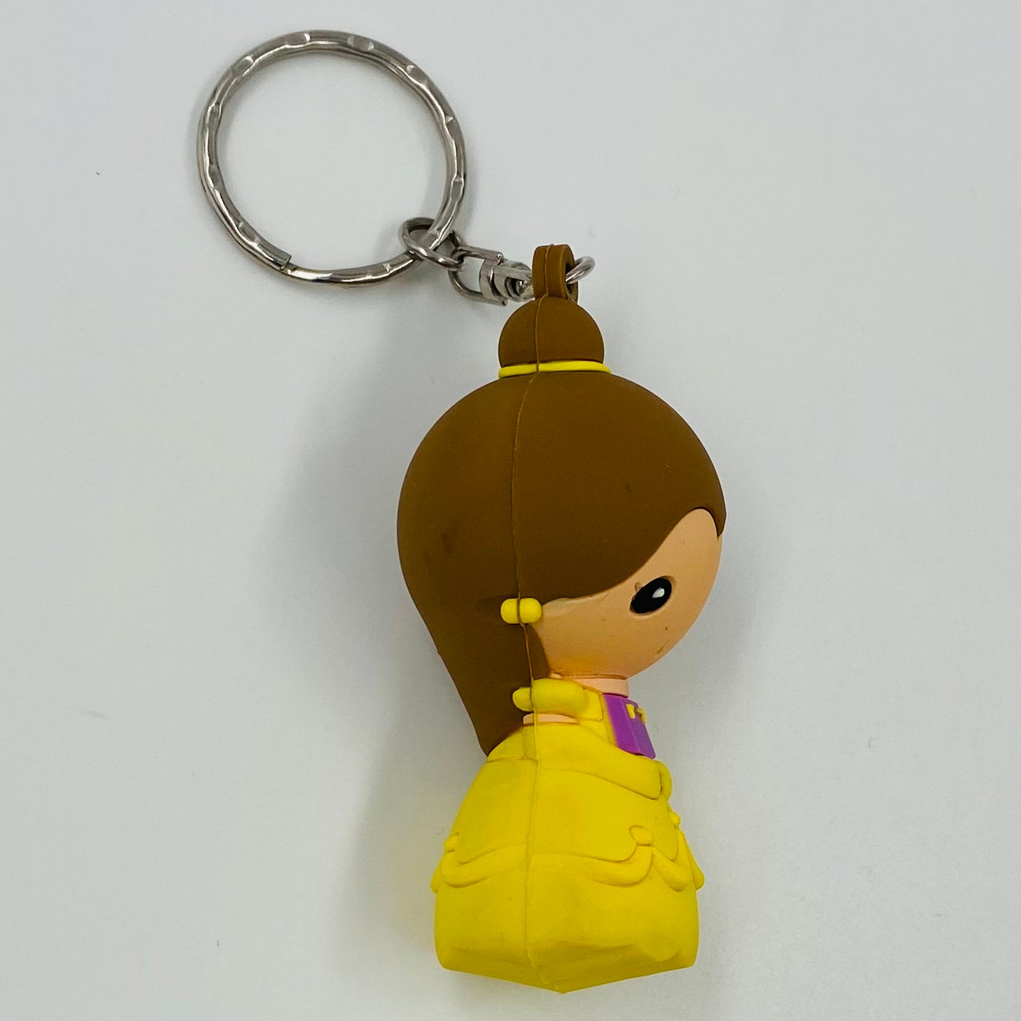 Disney Princess Figural Bag Clip Beauty and the Beast Belle 3.25” keychain