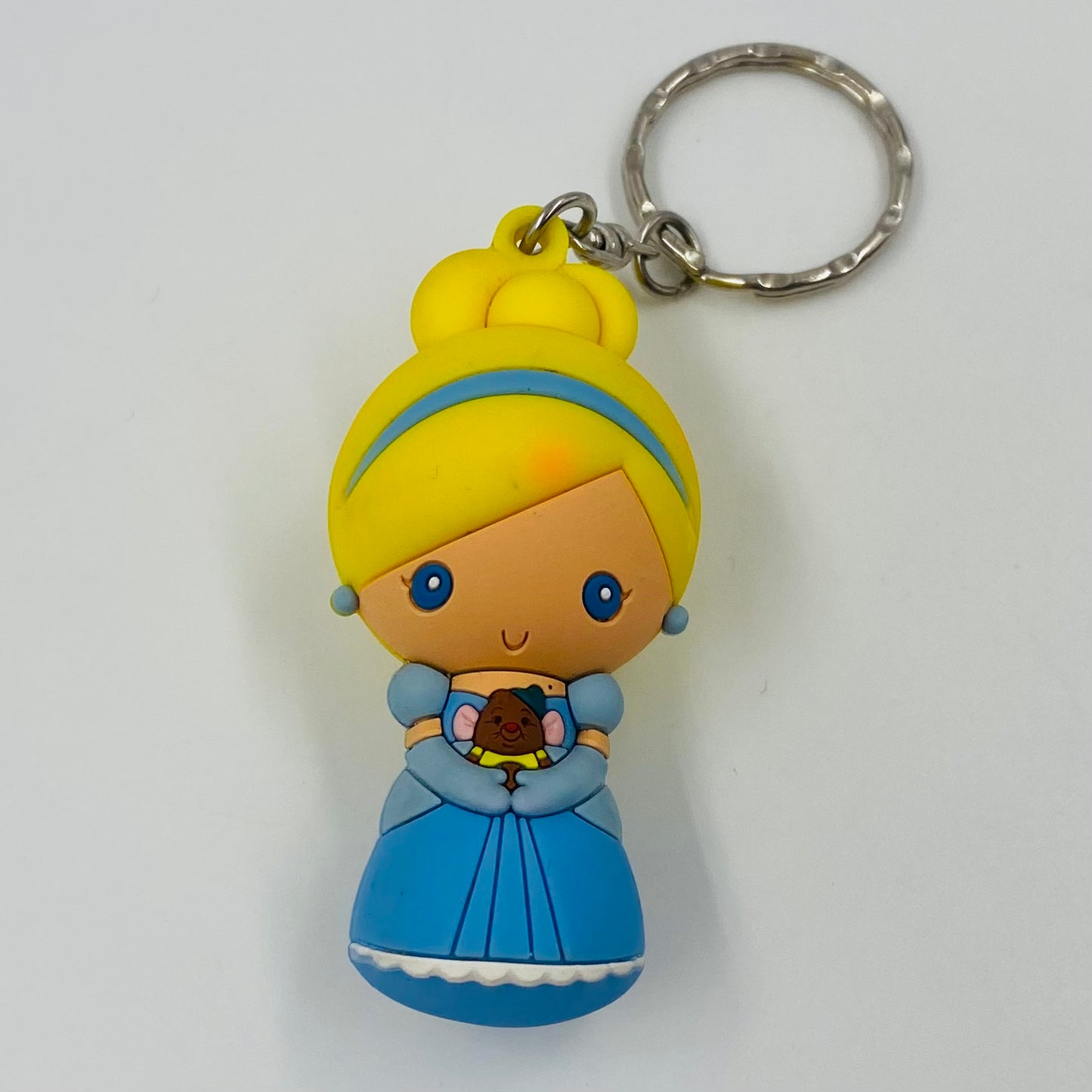 Disney Princess Figural Bag Clip Cinderella and Gus 3” keychain