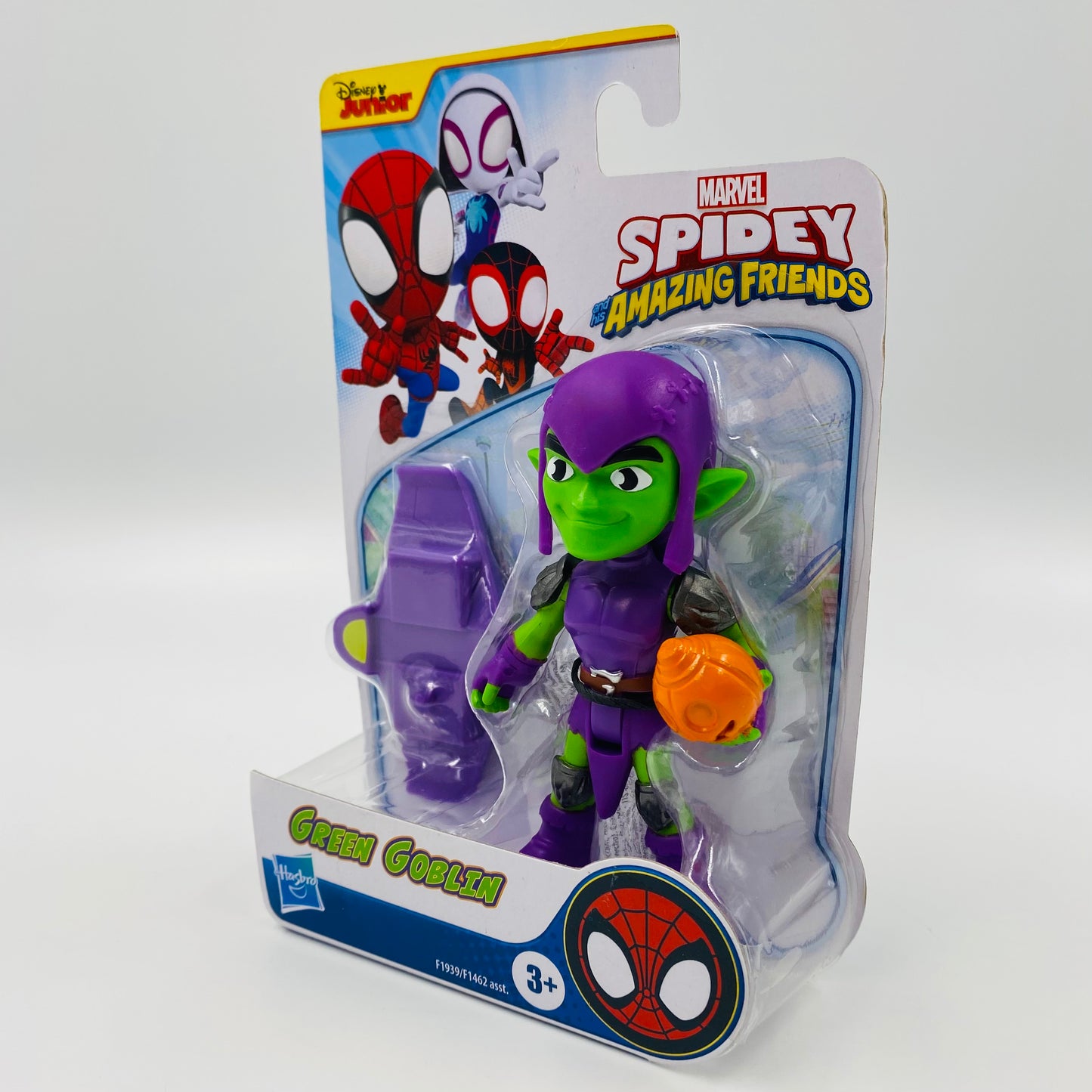Spidey and his Amazing Friends Green Goblin carded 4” action figure (2021) Hasbro