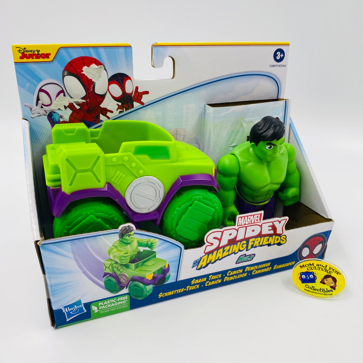 Spidey and his Amazing Friends Hulk and Smash Truck carded 4” action figure and vehicle (2022) Hasbro