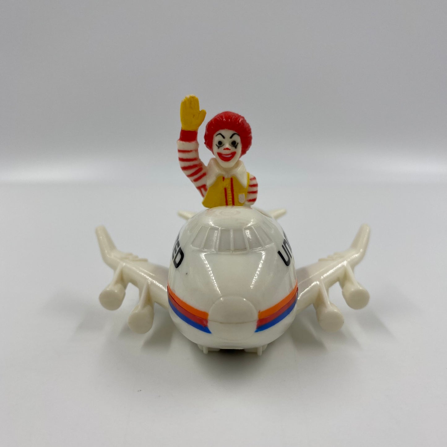 Friendly Skies Ronald McDonald in United Airlines airplane McDonald's Happy Meal toy (1991) loose