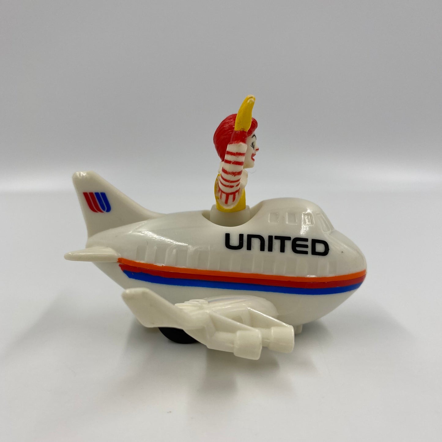 Friendly Skies Ronald McDonald in United Airlines airplane McDonald's Happy Meal toy (1991) loose