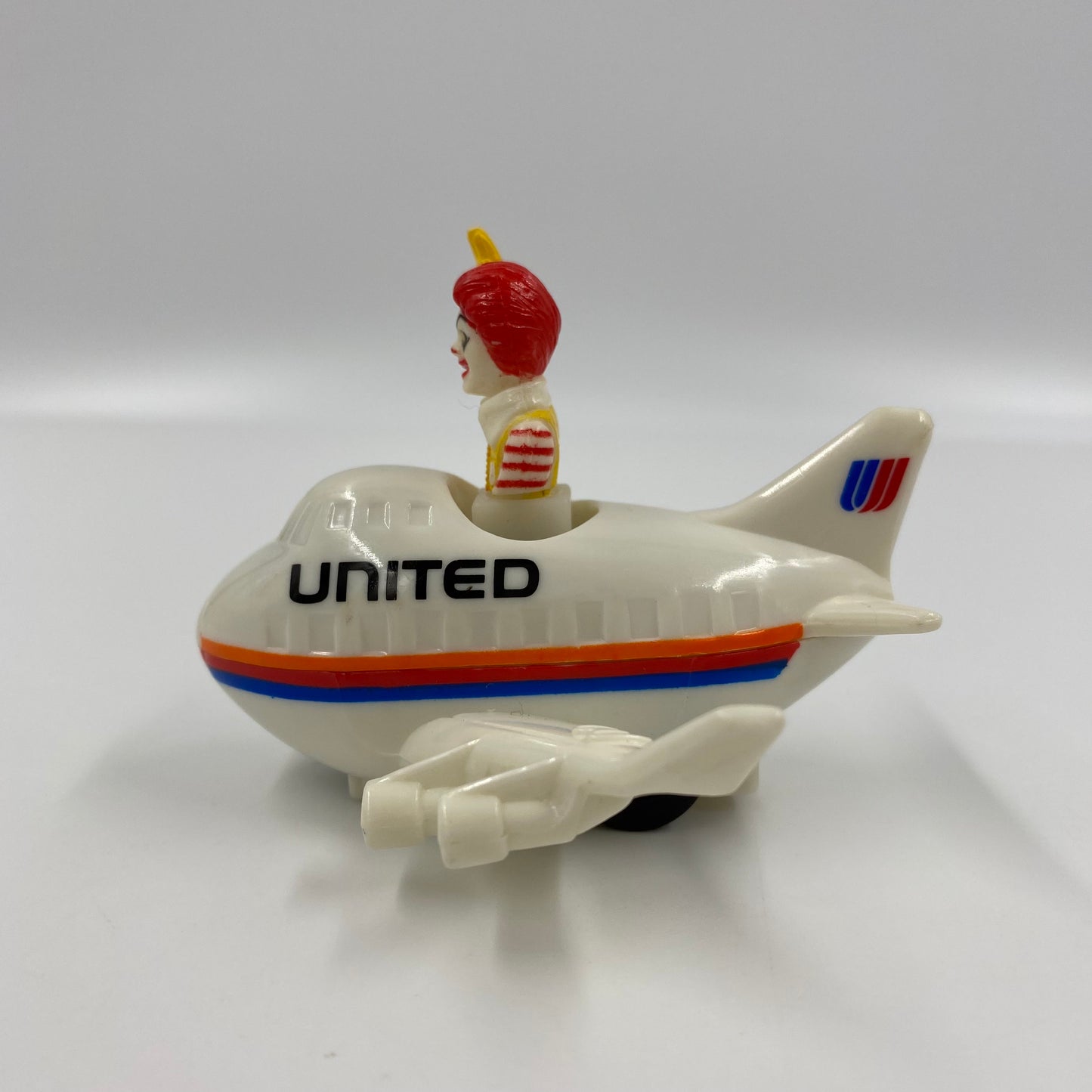 Friendly Skies Ronald McDonald in United Airlines airplane McDonald's Happy Meal toy (1991) loose