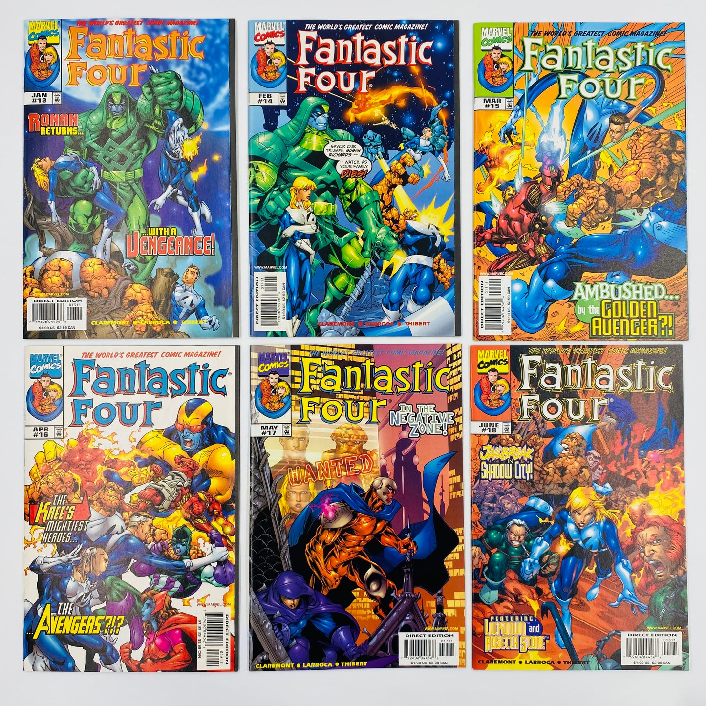 Fantastic Four #1-34 & annual 2000 (1998-2000) Heroes Reborn Doctor Doom parts 1-7 (2000) Marvel