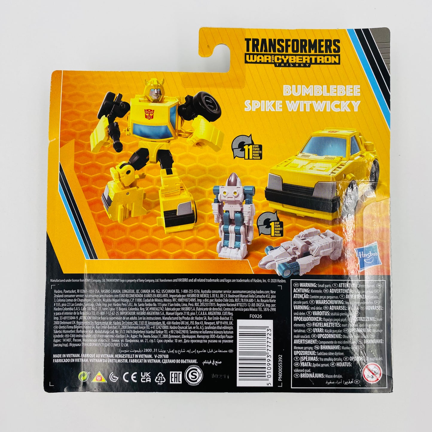 Transformers Buzzworthy Bumblebee War for Cybertron Trilogy Bumblebee & Spike Witwicky carded 3.5” action figures (2020) Hasbro