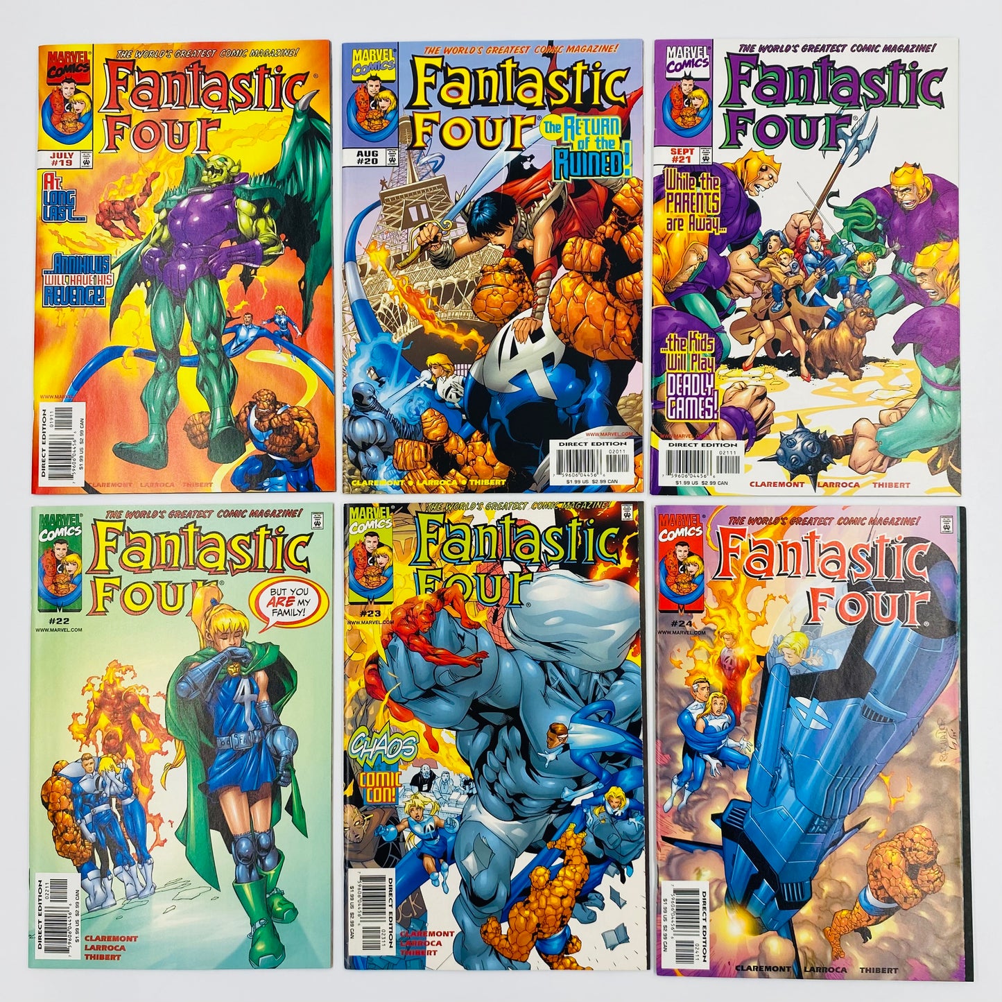 Fantastic Four #1-34 & annual 2000 (1998-2000) Heroes Reborn Doctor Doom parts 1-7 (2000) Marvel