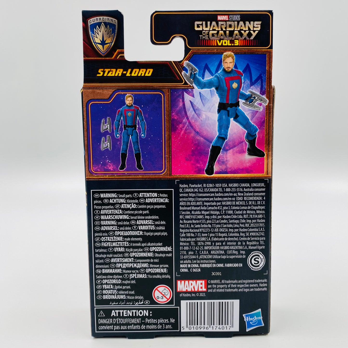 Marvel Epic Hero Series Guardians of the Galaxy Vol. 3 Star-Lord boxed 4” action figure (2023) Hasbro