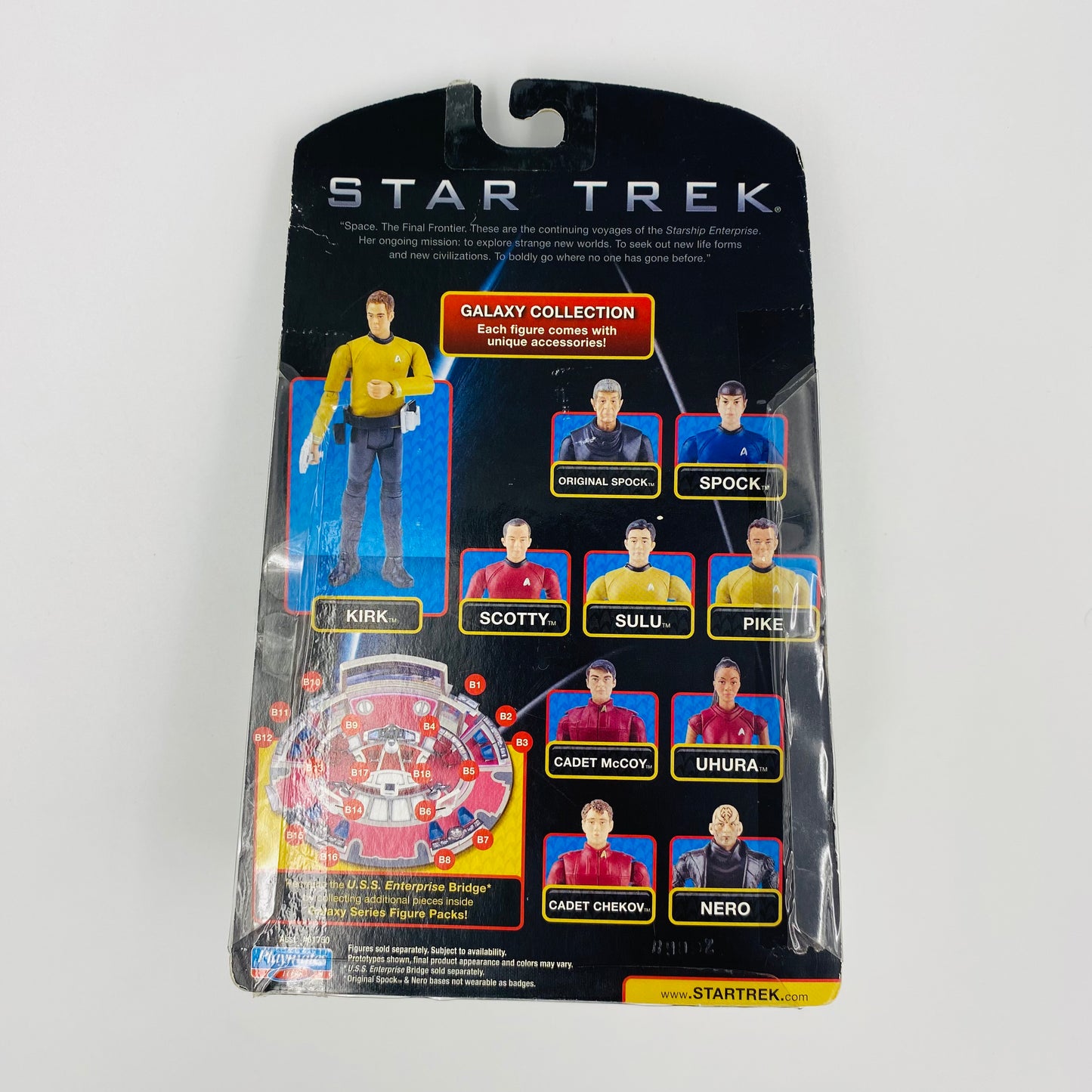 Star Trek Galaxy Collection Sulu carded 3.75” action figure (2009) Playmates