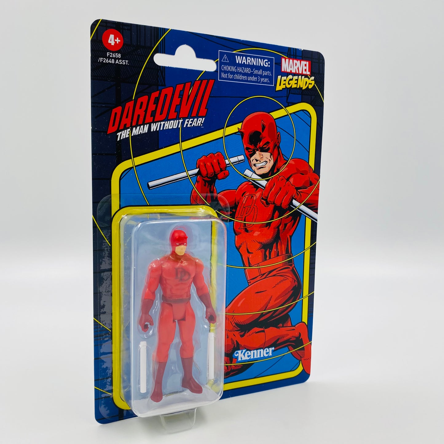 Marvel Legends Retro Daredevil carded 3.75” action figure (2021) Kenner (Hasbro)