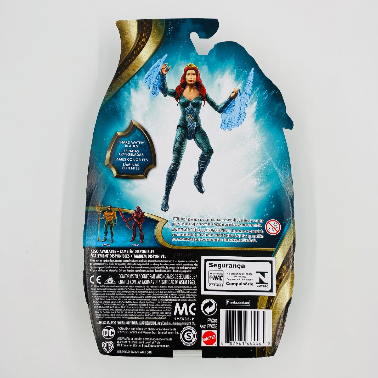 Aquaman set of 5 carded 6” action figures (2018) Mattel