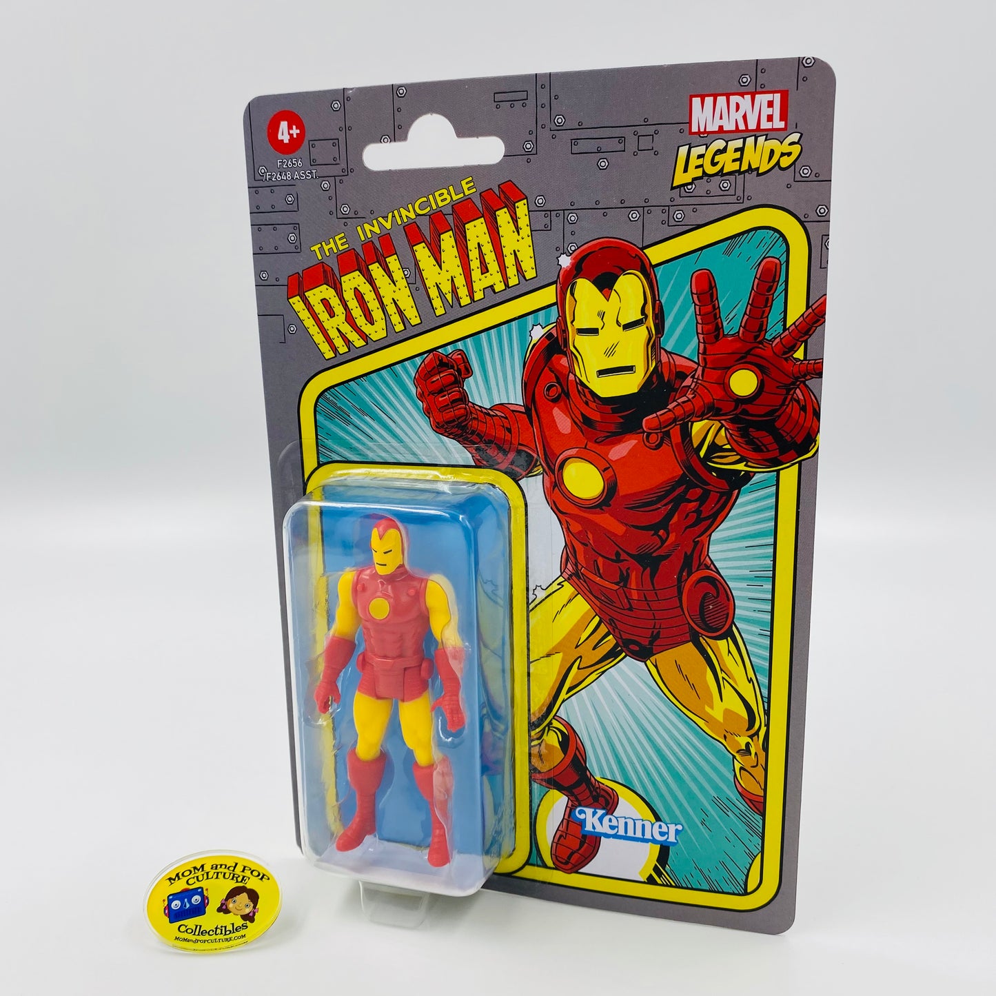 Marvel Legends Retro Iron Man carded 3.75” action figure (2021) Kenner (Hasbro)