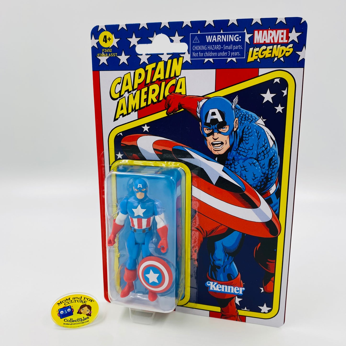 Marvel Legends Retro Captain America carded 3.75” action figure (2021) Kenner (Hasbro)