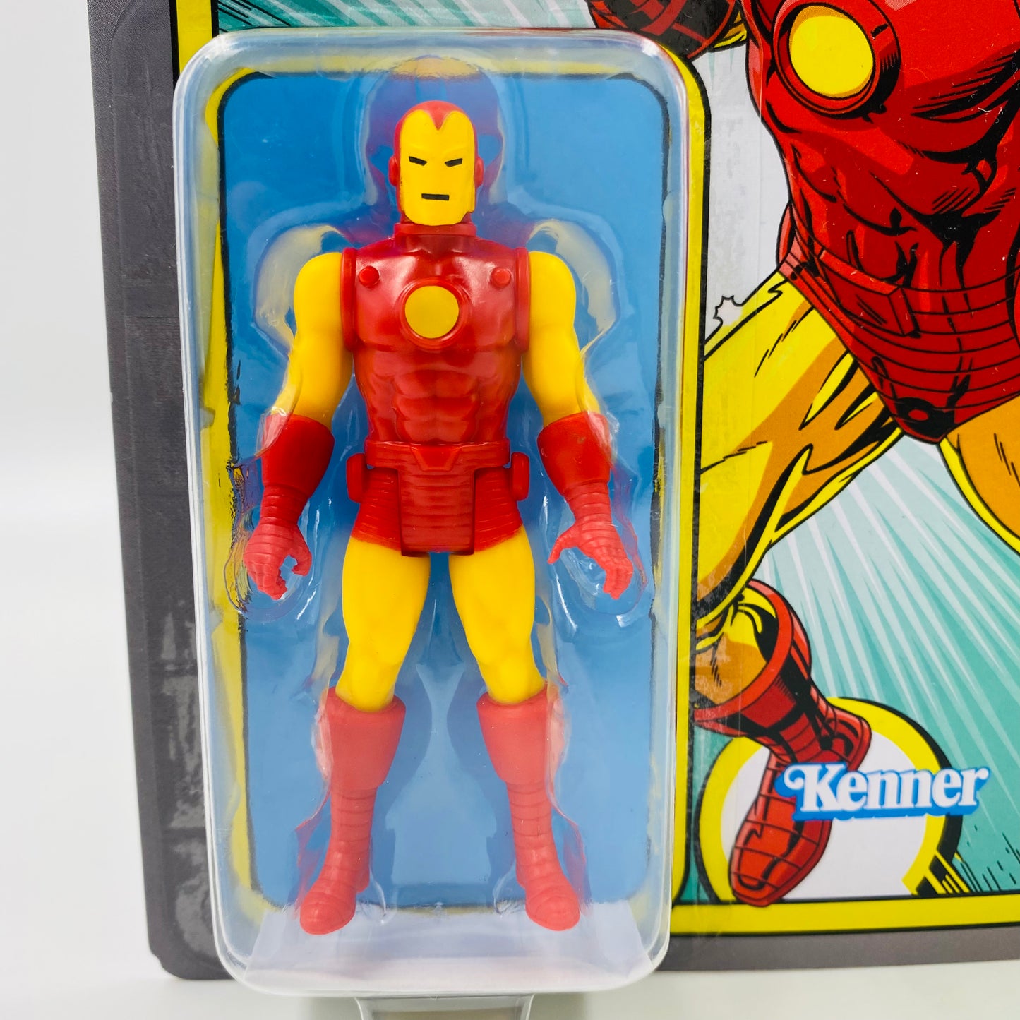 Marvel Legends Retro Iron Man carded 3.75” action figure (2021) Kenner (Hasbro)