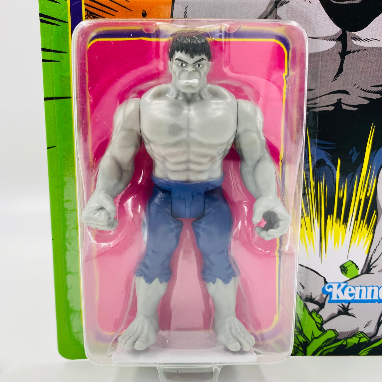 Marvel Legends Retro Gray Hulk carded 4” action figure (2021) Kenner (Hasbro)