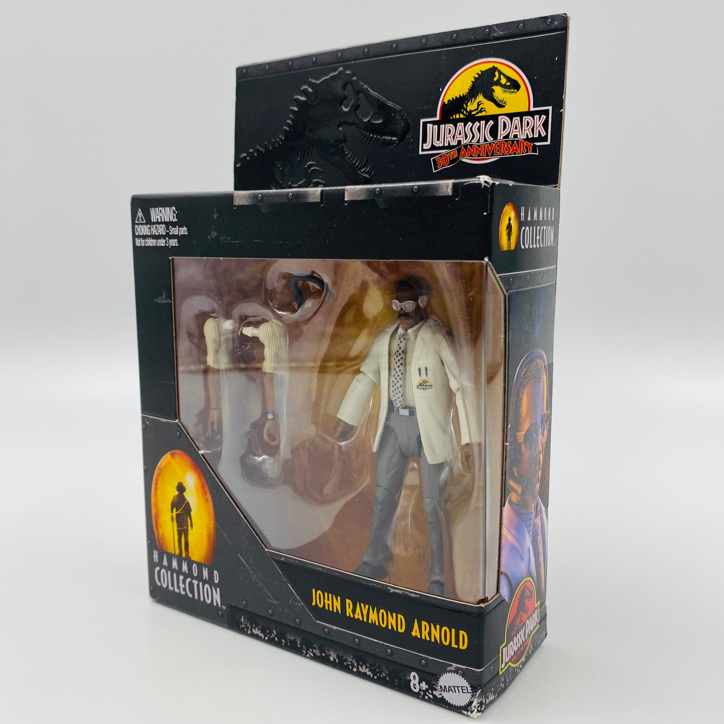 Jurassic World Hammond Collection John Raymond Arnold boxed 3.75” action figure (2022) Mattel