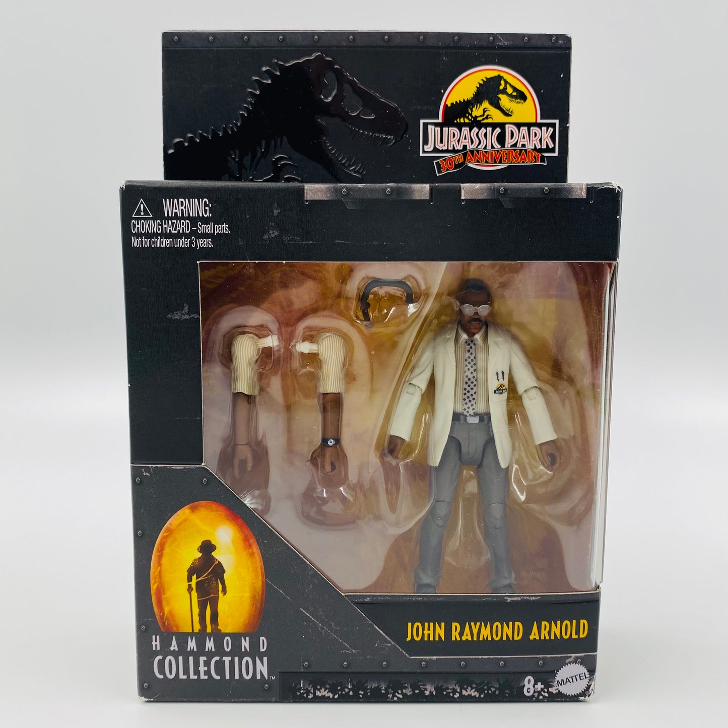 Jurassic World Hammond Collection John Raymond Arnold boxed 3.75” action figure (2022) Mattel
