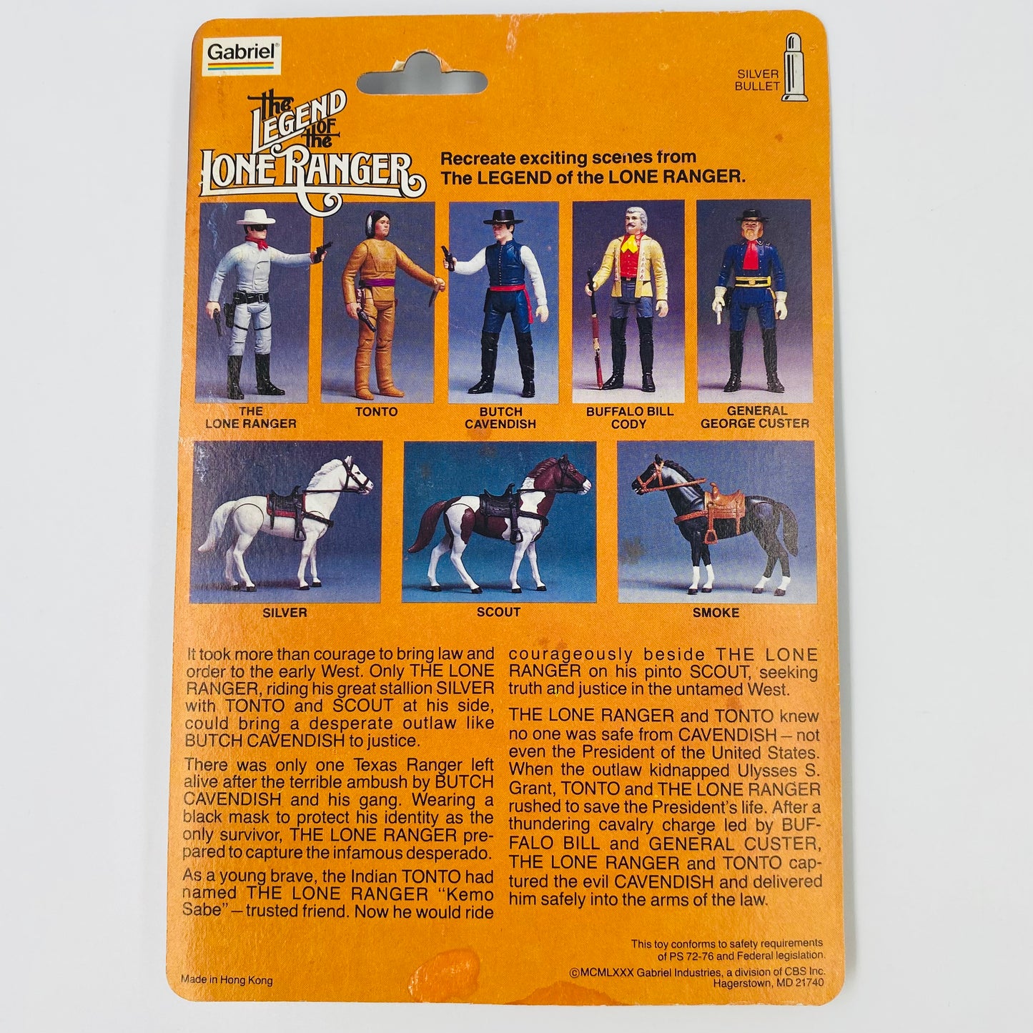 The Legend of the Lone Ranger Tonto carded 3.75” poseable action figure (1980) Gabriel