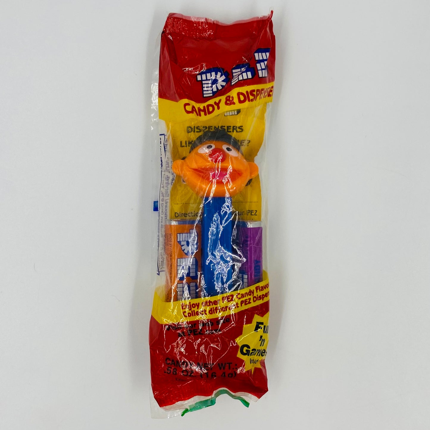 Sesame Street  Ernie PEZ dispenser (2005) bagged 4.9 Hungary red cello
