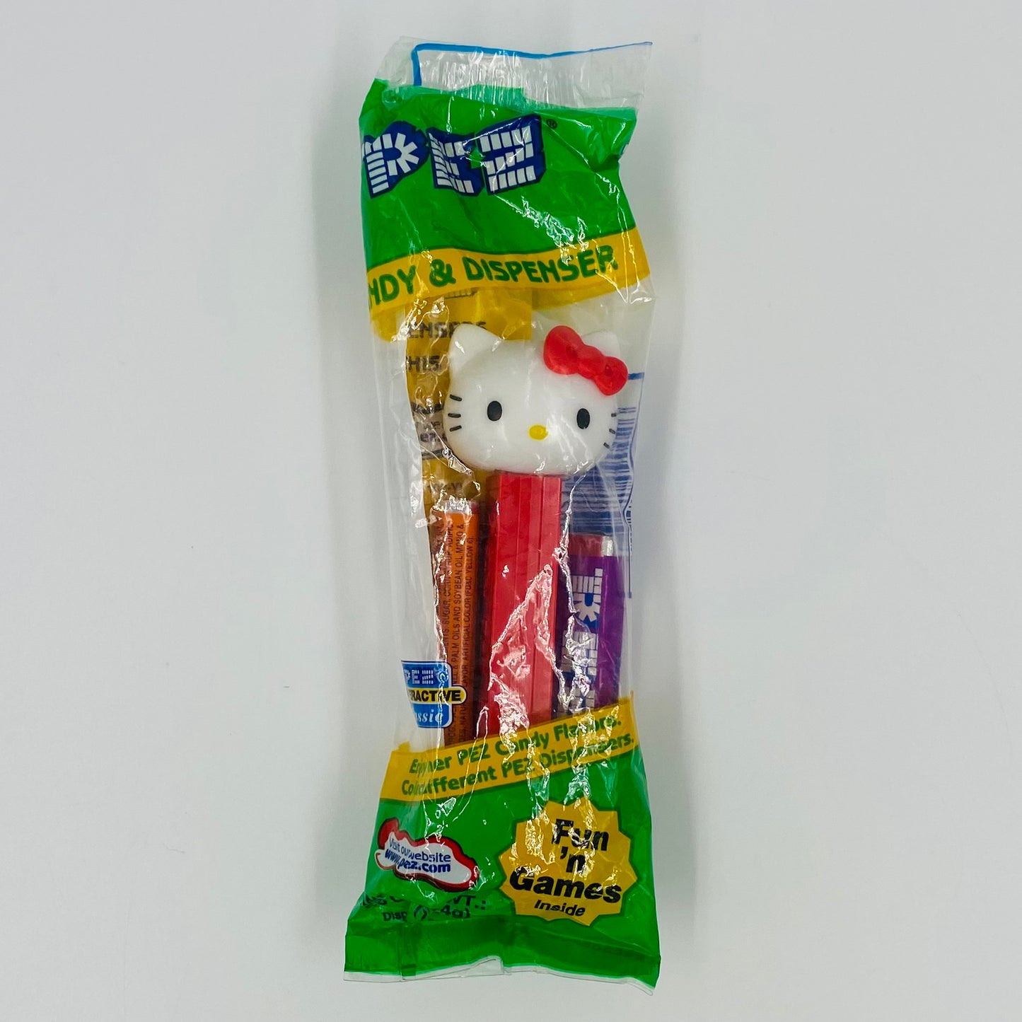 Hello Kitty Pez dispenser (2005) bagged 4.9 Hungary green cello