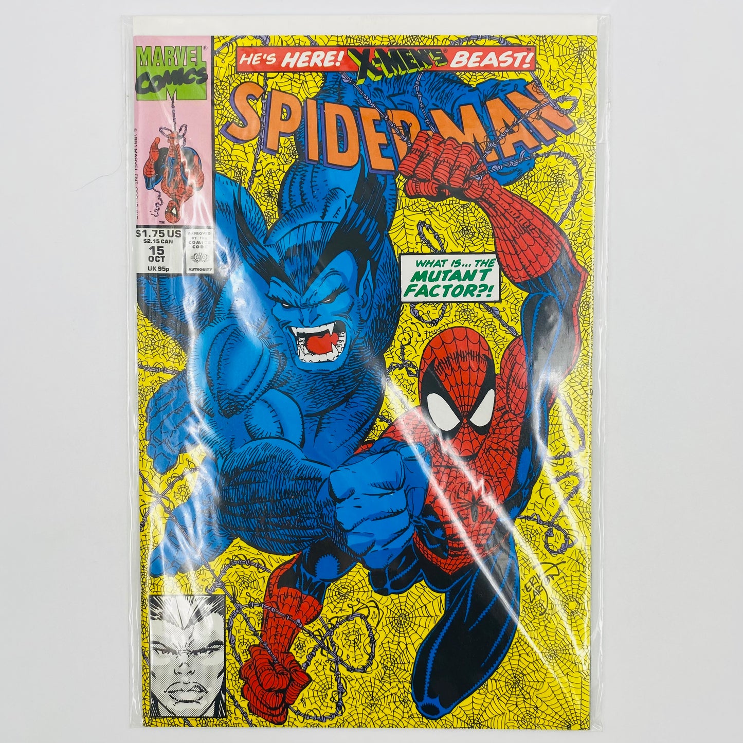 Spider-Man #15 “The Mutant Factor!” (1991) Marvel (FN)