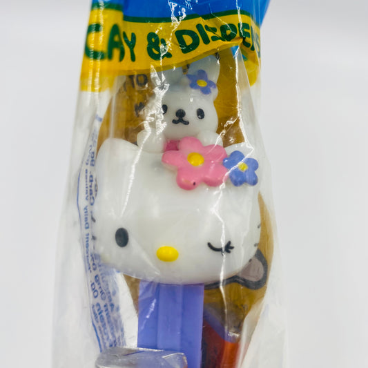 Hello Kitty with rabbit Pez dispenser (2005) bagged 4.9 Hungary blue cello