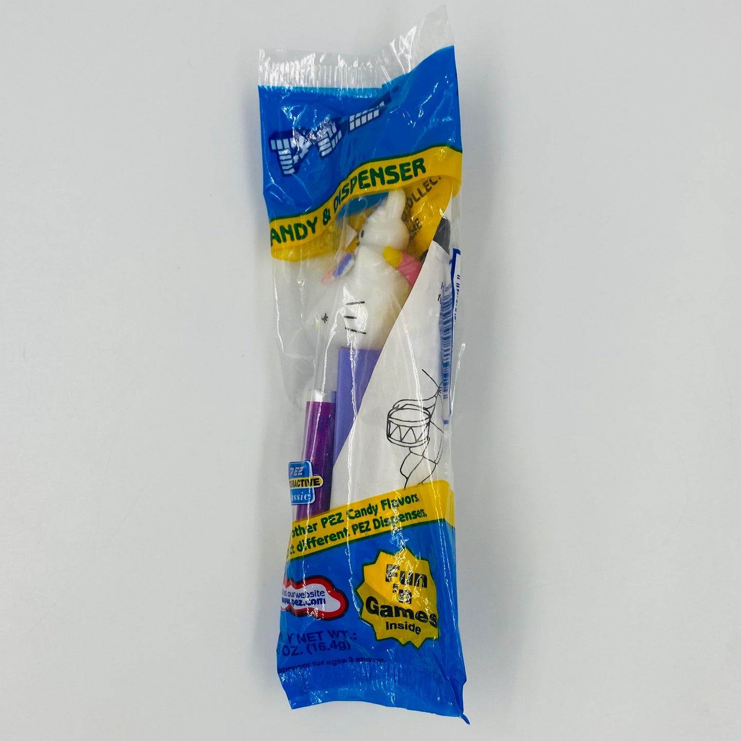 Hello Kitty with rabbit Pez dispenser (2005) bagged 4.9 Hungary blue cello
