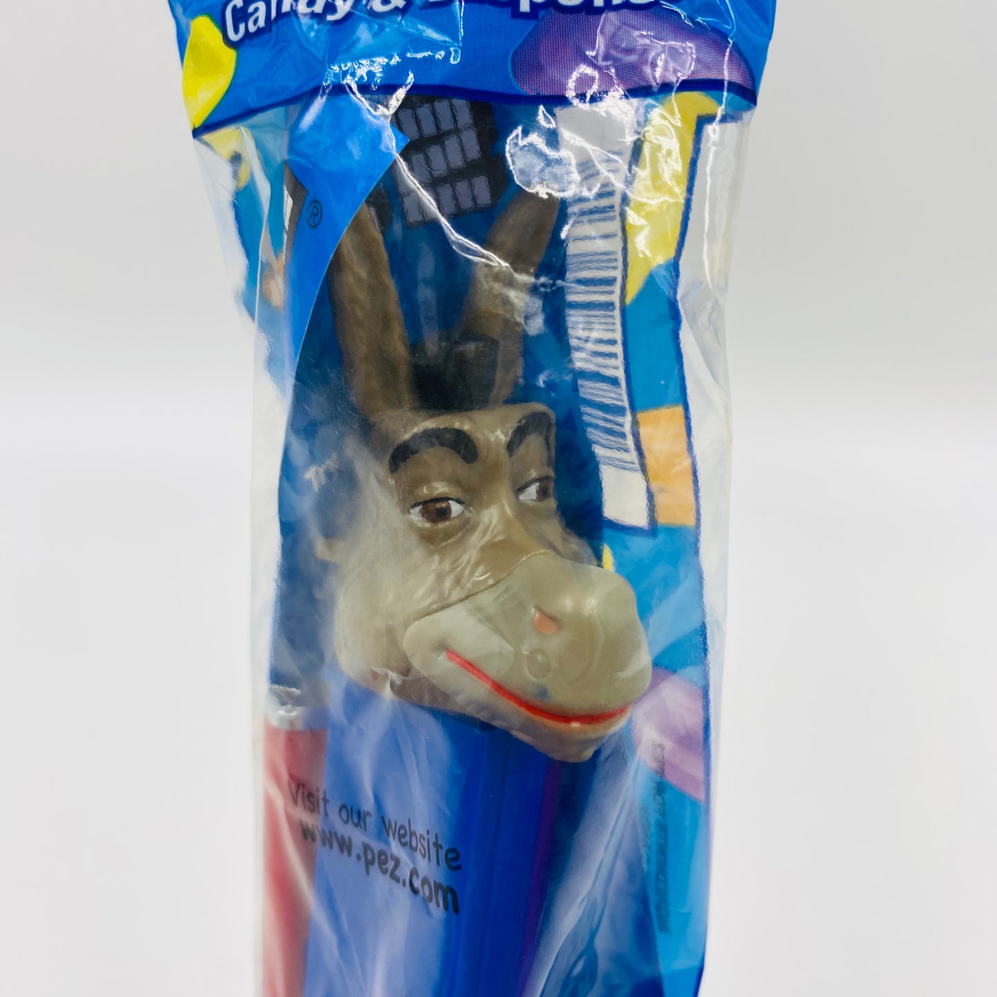 Shrek Donkey PEZ dispenser (2007) bagged 5.9 China blue cello