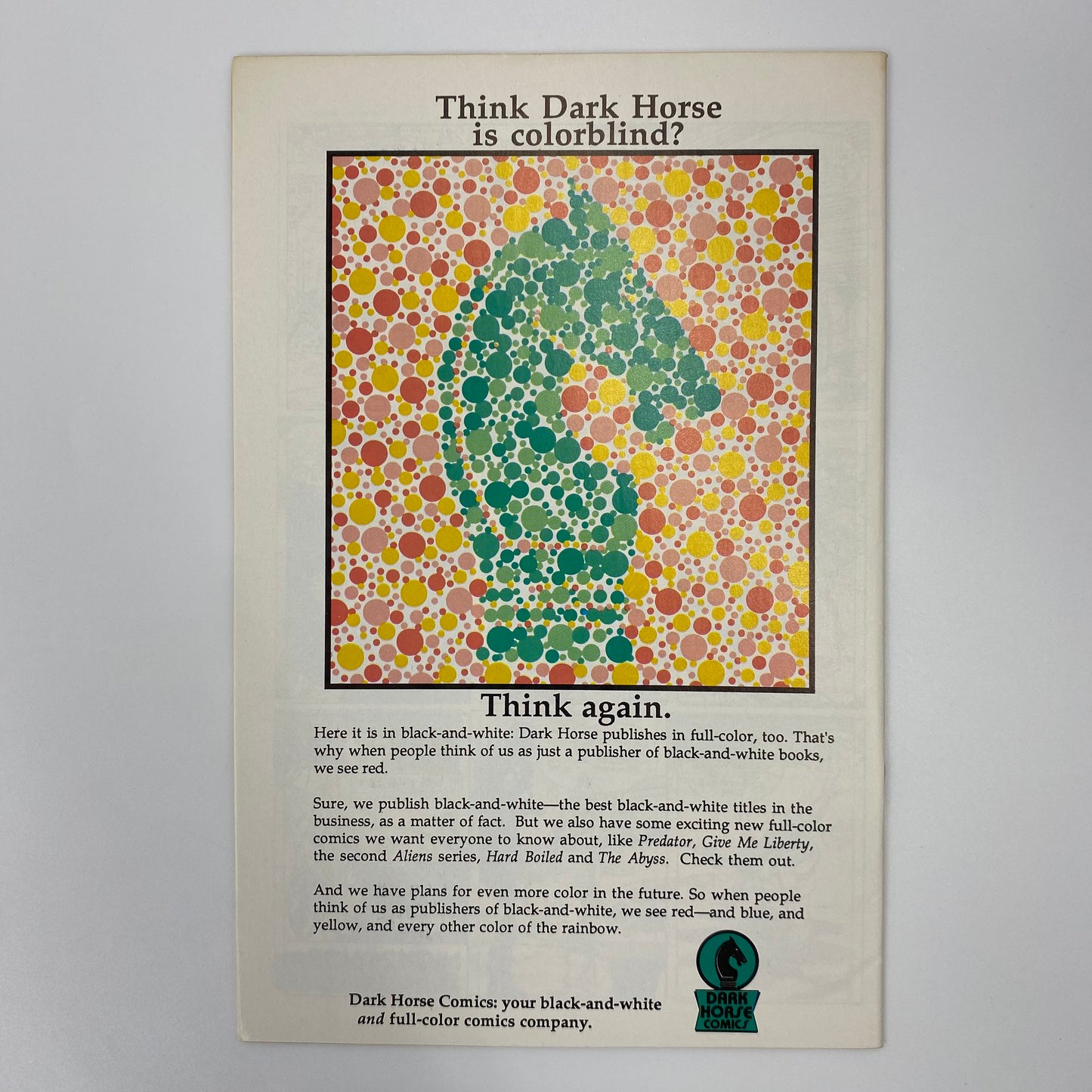 Dark Horse Presents #33 (1989) Dark Horse (FN+)