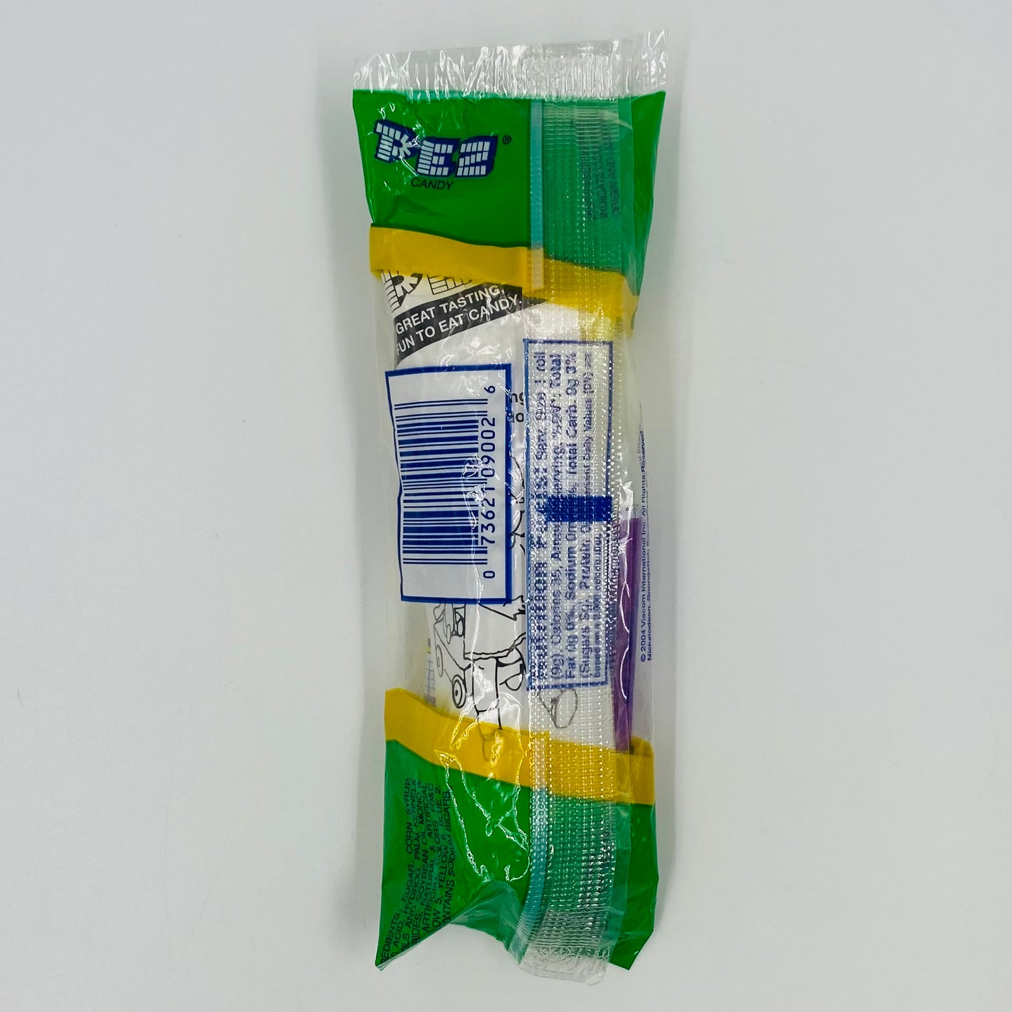 SpongeBob SquarePants (underwear) blue stem PEZ dispenser (2004) bagged 5.9 Slovenia green cello