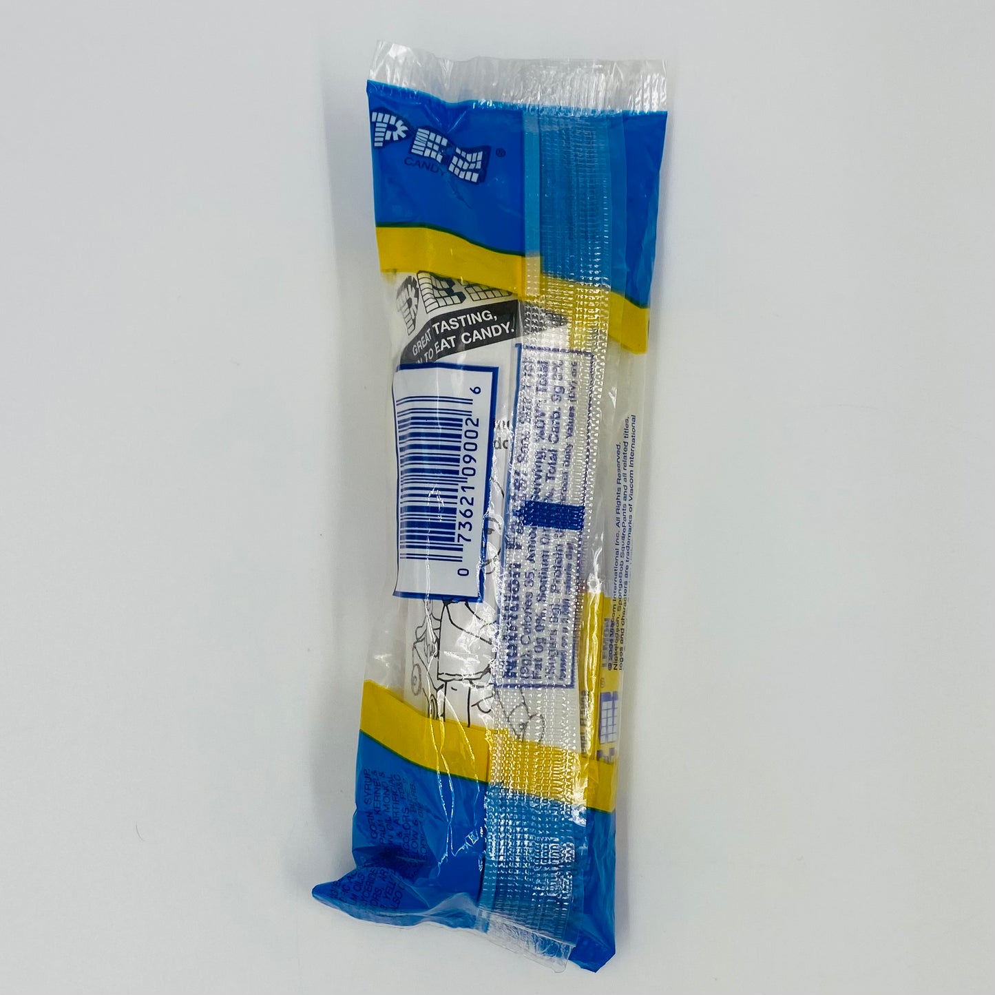 SpongeBob SquarePants red stem PEZ dispenser (2004) bagged 4.9 Hungary blue cello