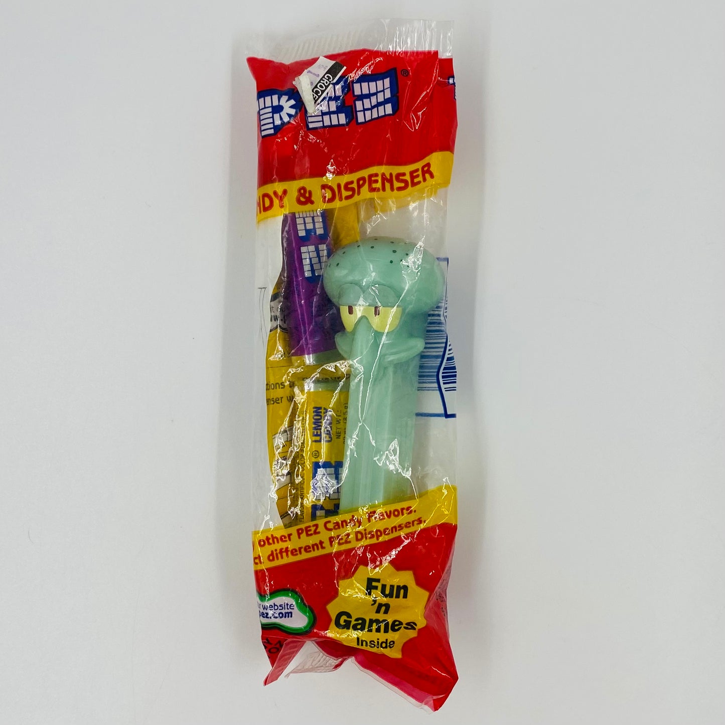SpongeBob SquarePants Squidward PEZ dispenser (2004) bagged 5.9 Slovenia red cello