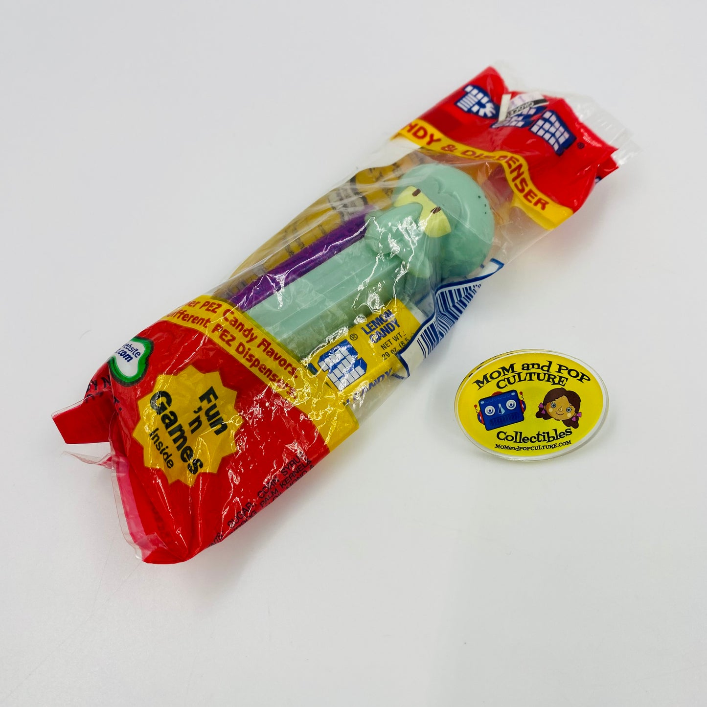 SpongeBob SquarePants Squidward PEZ dispenser (2004) bagged 5.9 Slovenia red cello