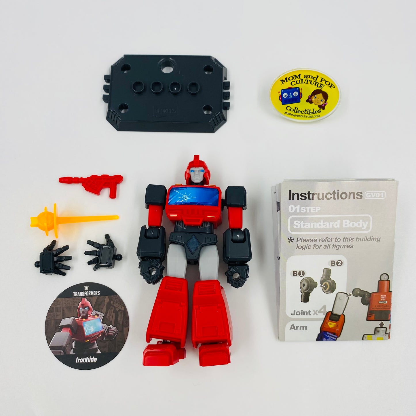 Transformers Galaxy Version 01  Ironhide loose 4” action figure (2025) Blokees