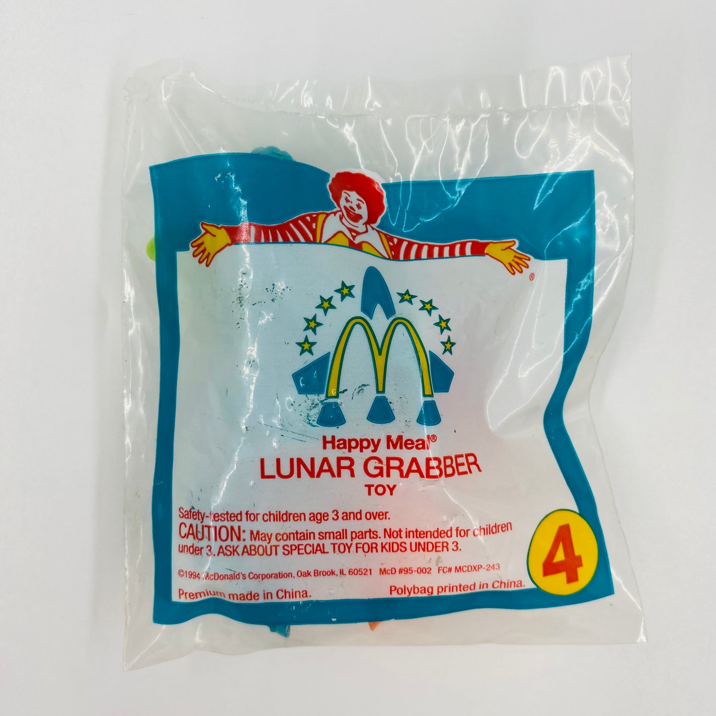 McDonald's Space Rescue Lunar Grabber McDonald's Happy Meal toy (1995) bagged