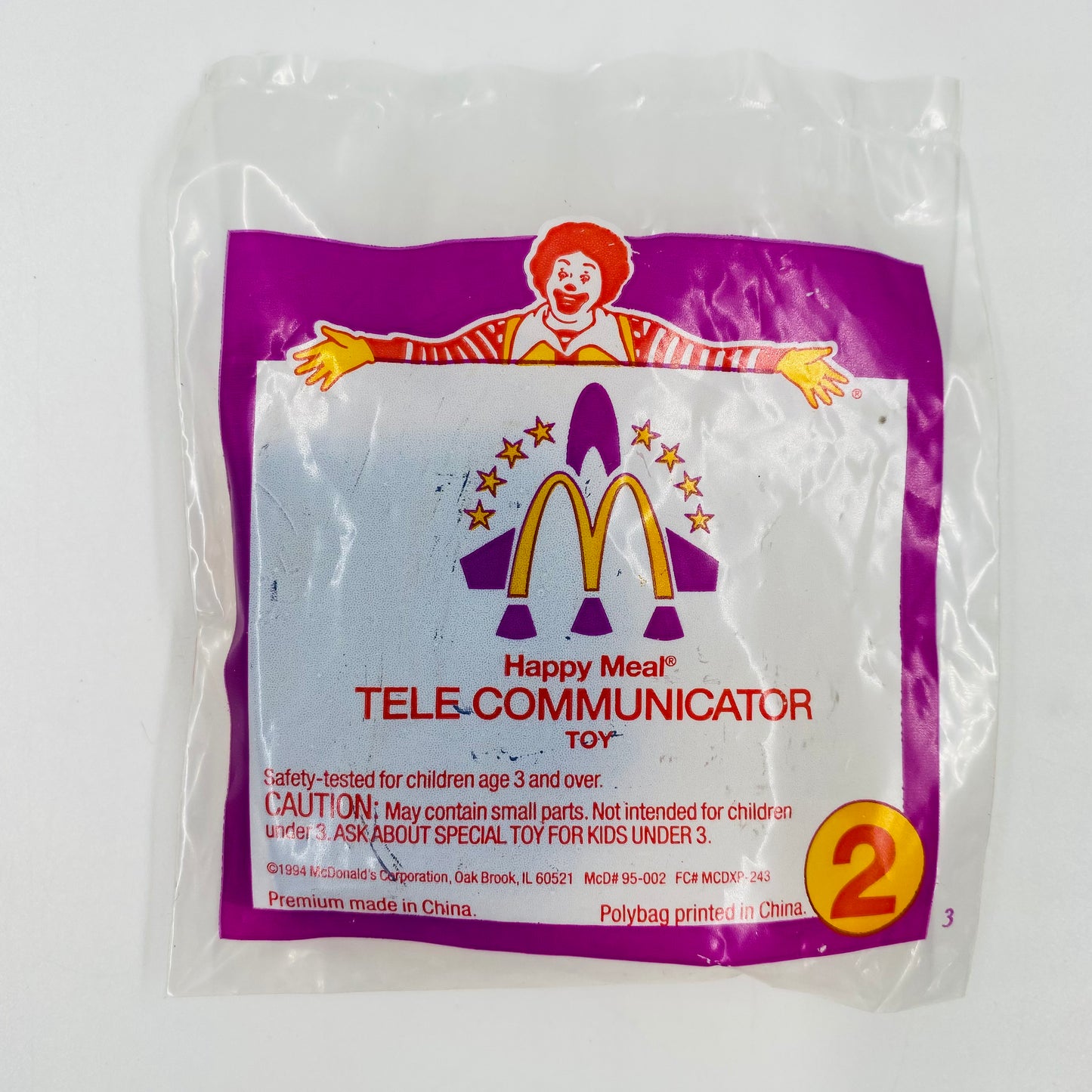 McDonald's Space Rescue Tele Communicator McDonald's Happy Meal toy (1995) bagged