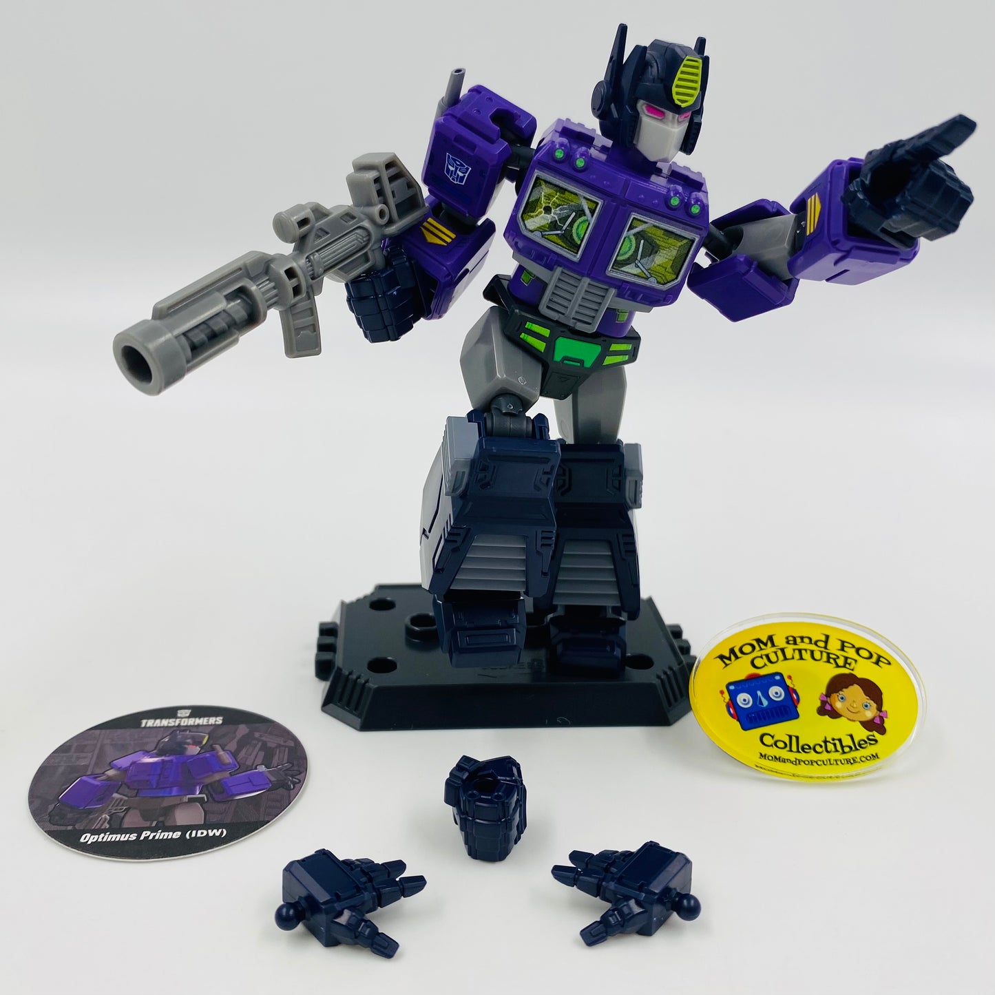 Transformers Galaxy Version 02 Optimus Prime (IDW Shattered Glass) loose 4” action figure (2024) Blokees