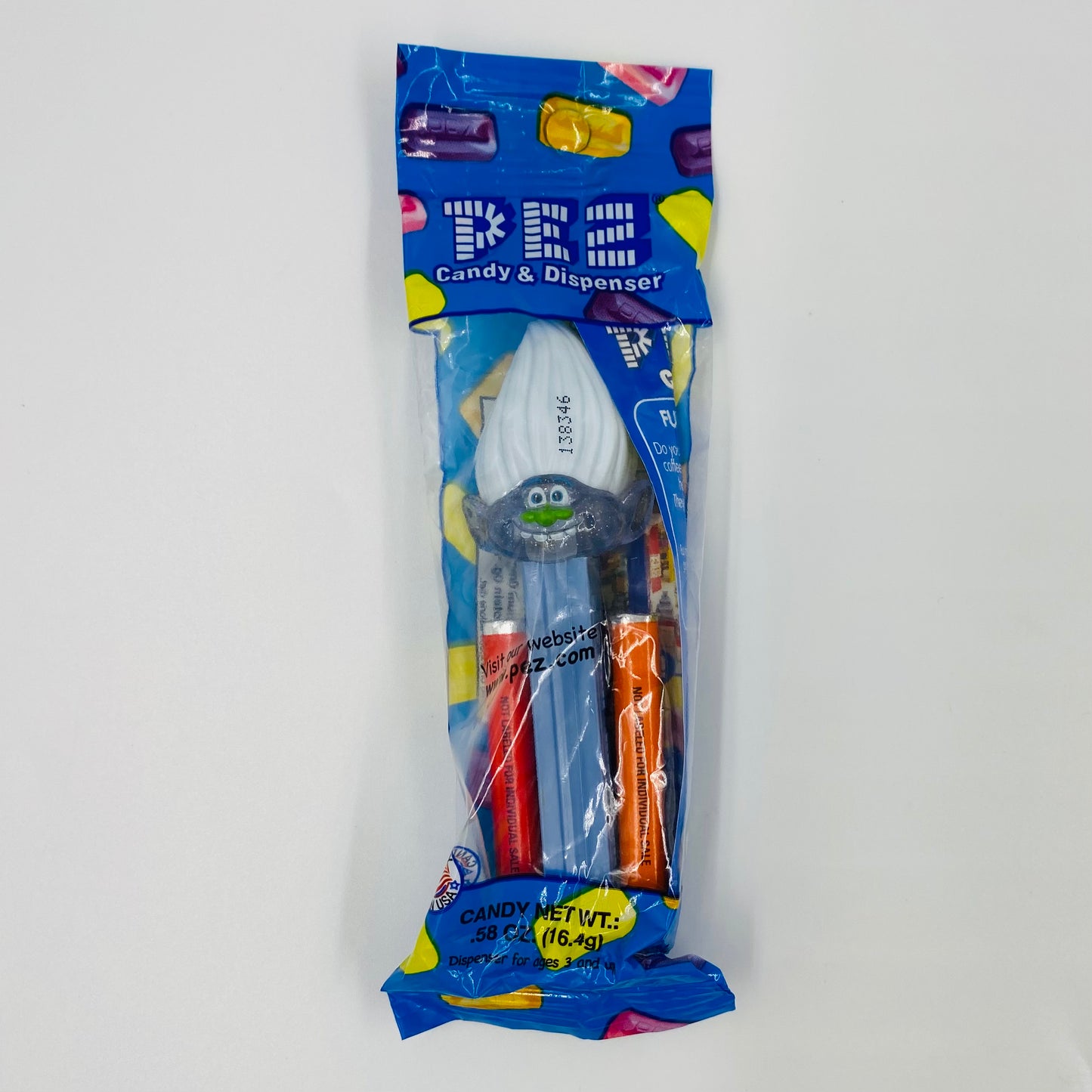 Trolls Guy Diamond PEZ dispenser (2016) bagged