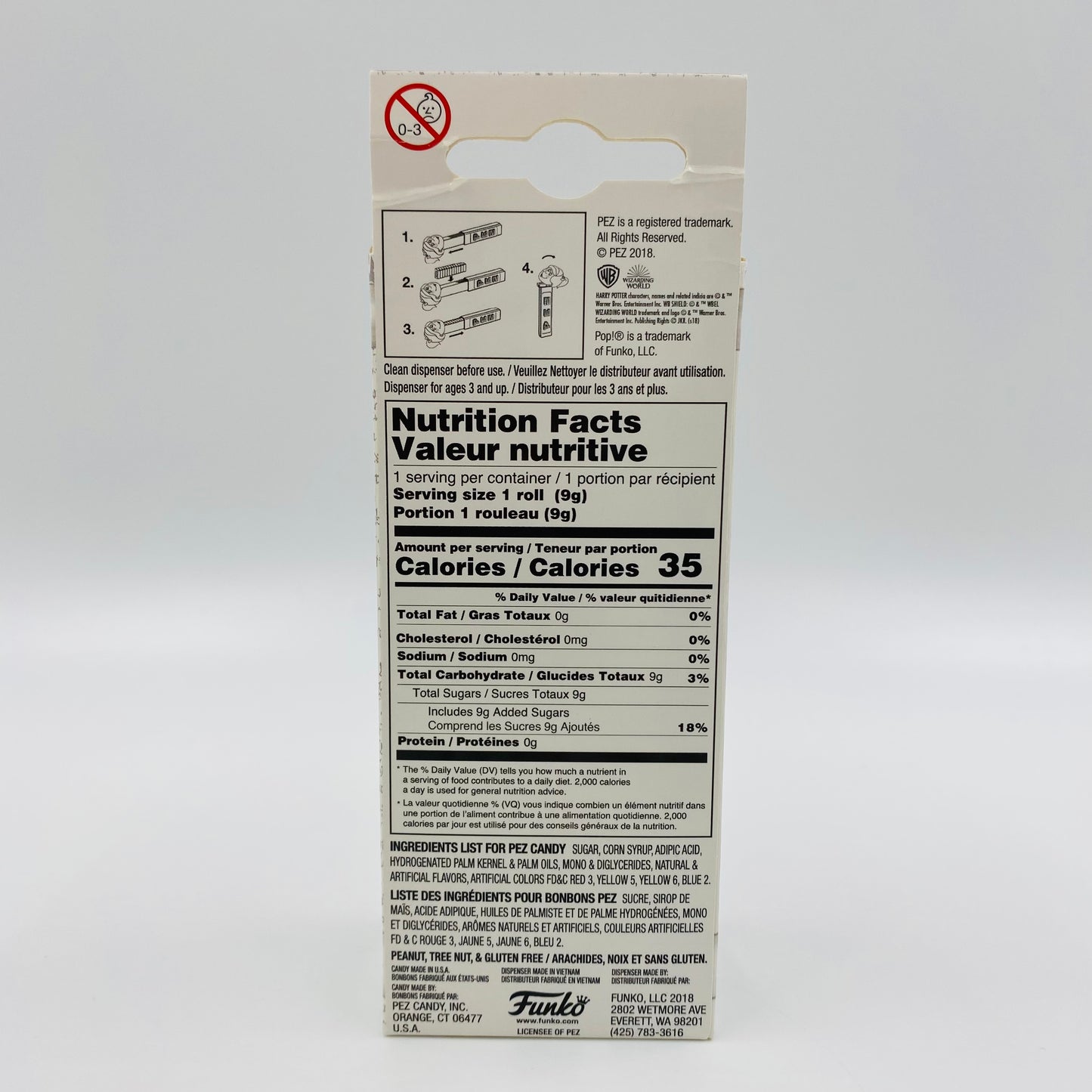 Harry Potter Dobby Pop! + PEZ dispenser (2018) boxed