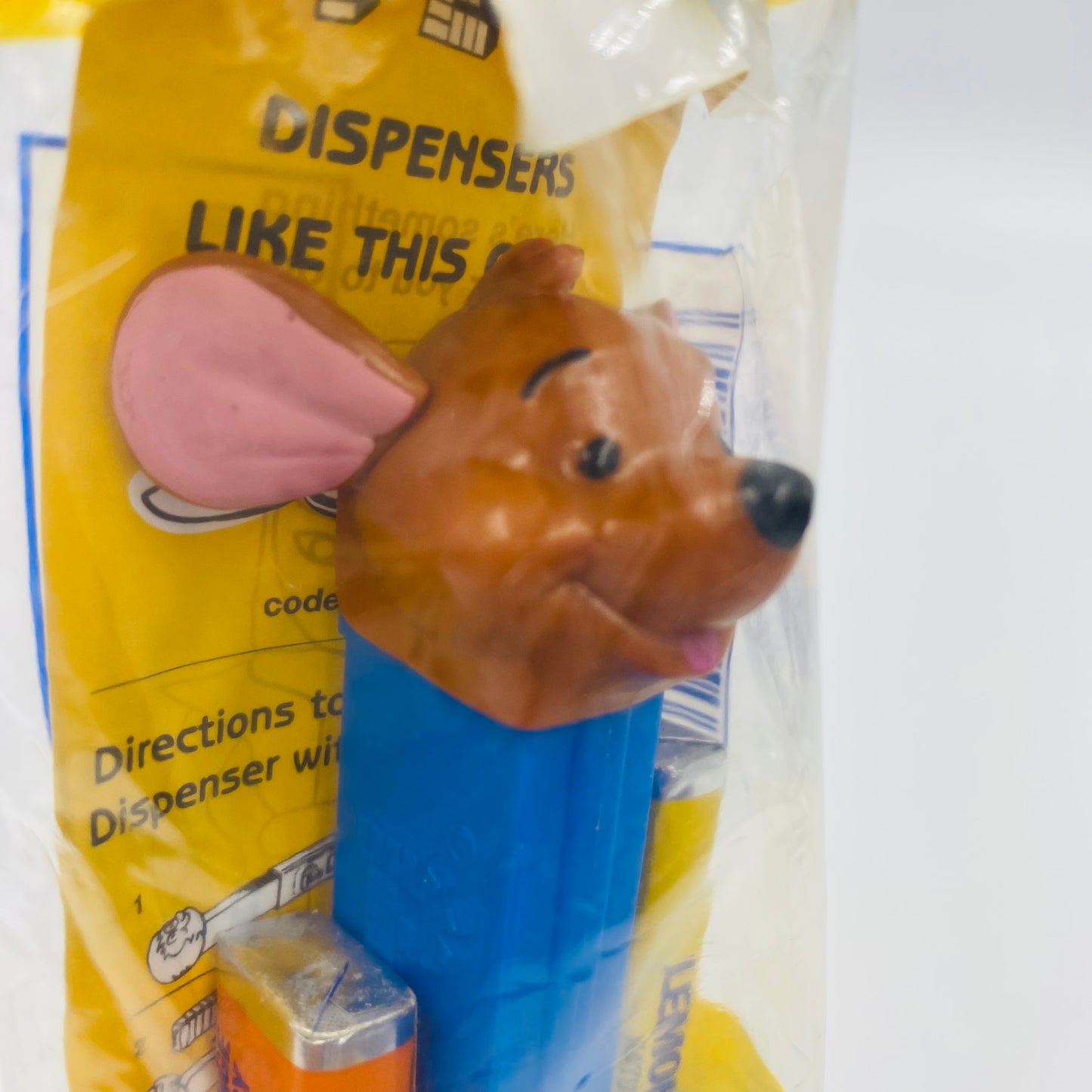 Winnie the Pooh Roo PEZ dispenser (2004) bagged 4.9 Hungary blue cello