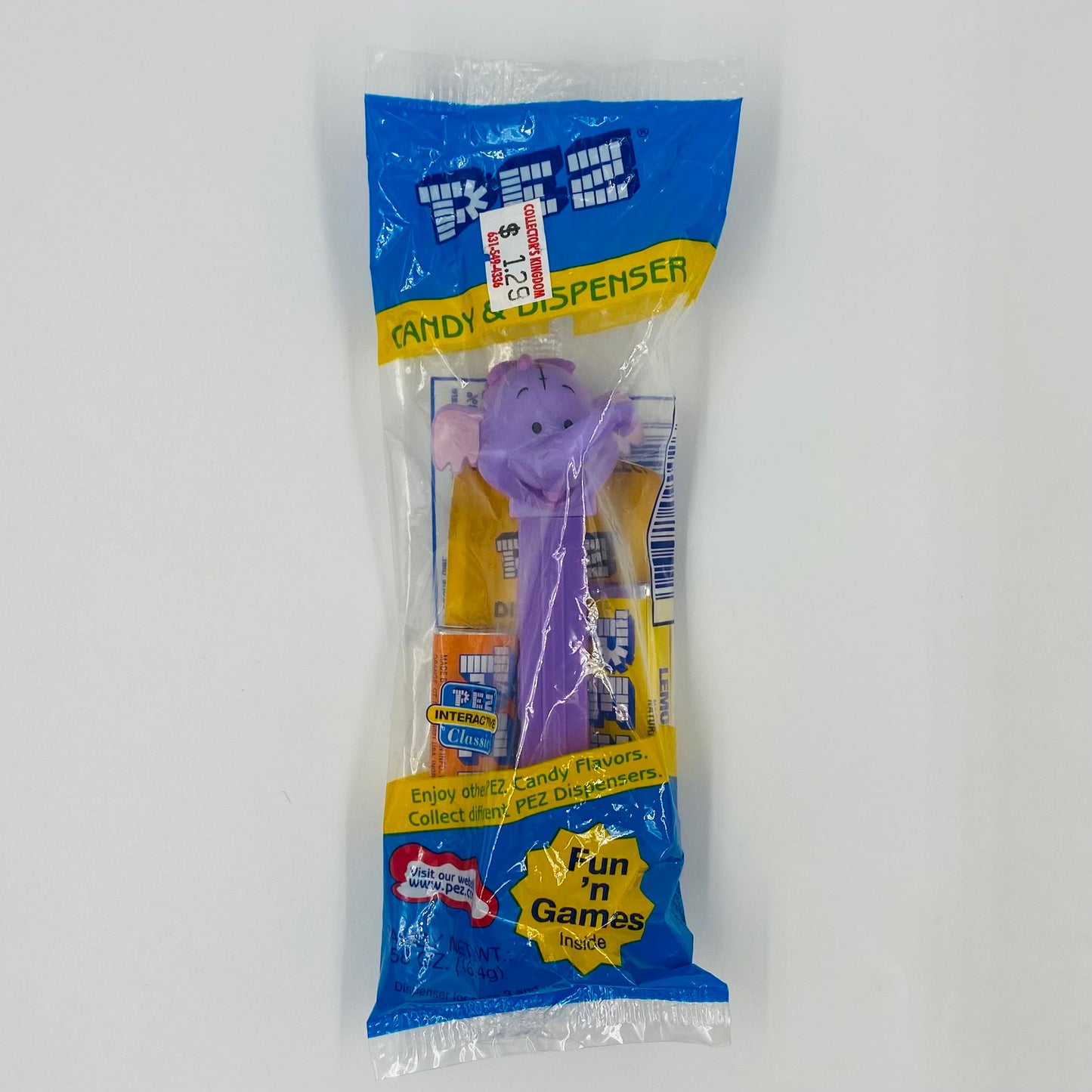 Winnie the Pooh Lumpy the Heffalump PEZ dispenser (2004) bagged 4.9 Hungary blue cello