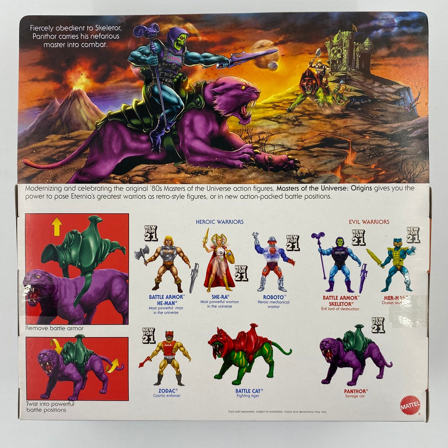 Masters of the Universe Origins Panthor boxed action figure (2021) Mattel